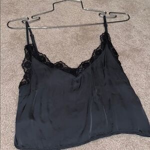 Sheer grey tank top  